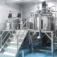 Mélangeur de lotion pour les mains / Machine à vide cosmétique pour crème hydratante / Mélangeur d'émulsification pour crème laitière / Machine à fabriquer des lotions pour le corps