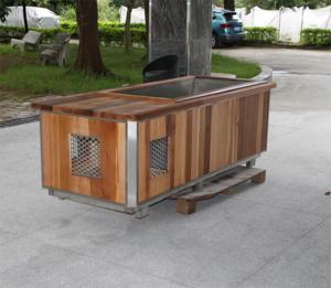 Großhandel Outdoor Kanadische Rotzeder Holz-Eisbadewanne mit Wasserkühler für Heim- oder Fitnessstudio-Nutzung - Product Image 1