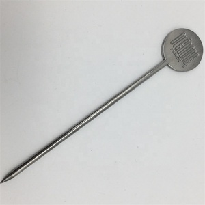 Hình Tròn Thép Không Gỉ Cocktail Olive Martini Trái Cây <span class=keywords><strong>Pick</strong></span> Stick Khuấy Tăm Với Tùy Chỉnh Debossed Nổi <span class=keywords><strong>Logo</strong></span> - Product Image 3