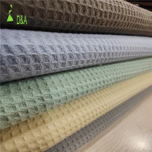 En stock <span class=keywords><strong>Tissu</strong></span> gaufré 100% coton 240g, texture carrée embossée, pour T-shirt <span class=keywords><strong>à</strong></span> manches courtes et textile de maison - Product Image 2