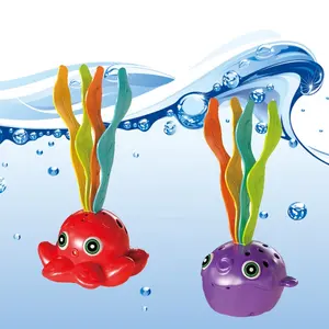 Wholesale Kids Swimming Toy Light Up Octopus Fish Diving Game Toy Plastic Toys