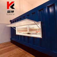 Maison conteneur préfabriquée personnalisée de 20 pieds ou 10 pieds, en kit, pour café, boutique ou kiosque, à vendre DDU DDP livraison à domicile