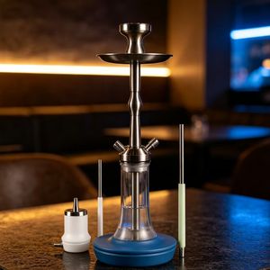 Juego de Fumar Shisha de Acero Inoxidable de Alta Calidad, Edición Aeon 4, 48 cm, Venta al Por Mayor - Product Image 6