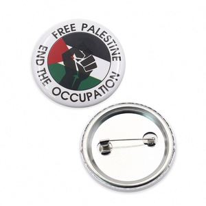 Supplier Custom Your Own Logo Palestinian <b>Pin</b> <b>Badge</b> Free Palestine Flag Button <b>Badges</b> - Product Image 3