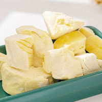 Chips de durian lyophilisées Monthong thaïlandais 100 % naturelles de qualité supérieure, collation de fruits saine sans sucre ajouté, durian FD