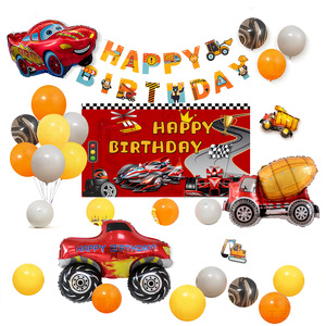 รถ<span class=keywords><strong>เด็ก</strong></span>ผู้ชายอายุ 2-3 ขวบ, ลูกโป่ง, ของตกแต่งบรรยากาศงาน<span class=keywords><strong>วัน</strong></span>เกิด<span class=keywords><strong>เด็ก</strong></span>, การจัด<span class=keywords><strong>ฉาก</strong></span>, <span class=keywords><strong>ฉาก</strong></span>หลังติดผนัง - Product Image 4