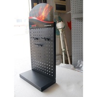 Présentoirs sur pied en métal noir pour outils, avec crochets de rangement, 10 pièces, 1 unité par carton, livraison en 7 jours