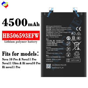 Batería Original Nueva para Teléfono Móvil HB506593EFW para Huawei Nova 10 Pro, Nova 11 Pro, Nova 11 Ultra, Hi Nova 10 Pro, Hi Novall Pro - Product Image 2
