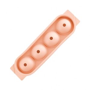 Upgraded Silicone Ice Ball Maker Mold 4-Cavity Large Round Ice <b>Cube</b> Tray Easy Release BPA Free for Whiskey Cocktails Bar - Product Image 3