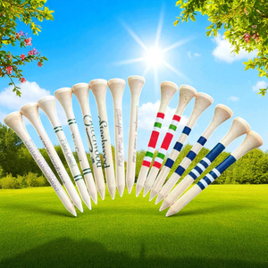 Bamboo Golf Tees Bulk Supply Chain Natural Material Production <b>Castle</b> Step Tees Variety Stock Ready Wholesale Distribution - Product Image 2