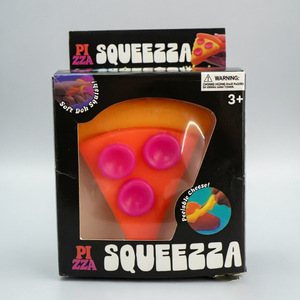 Jouet Squishy en forme de tranchette de pizza rouge-violette, doux, à remontée lente, sensoriel, anti-stress, cadeau pour enfants - Product Image 3