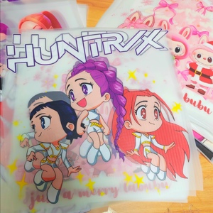 สติกเกอร์ลายการ์ตูน Kpop Demon Hunter แบบรีดร้อน วัสดุ PET ทนทาน ลายพิมพ์ DTF พร้อมรีดติด - Product Image 5