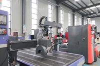 Routeur CNC automatique 1325 avec broche de scie pour la fabrication d'armoires, routeur CNC bois 1325 1530 2030 2040 avec scie de découpe