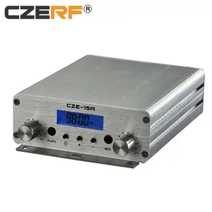 power supply 15W Silver shortwave radio transmitter Professional manufacturer CZE-15A FM transmitter