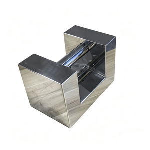 Pesa de calibración Veidt OIML F1F2M1 de alta precisión, 20 kg, de acero inoxidable, rectangular, con forma de candado, pulida y lijada, con mango - Product Image 4