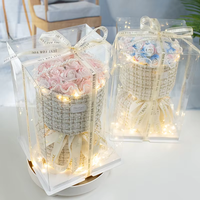 2025 Personnalisé Saint-Valentin Noël 19 Fleurs stabilisées Réalistes Faites à la main Cadeaux d'anniversaire Bouquets Orchidées Glace Pilée pour