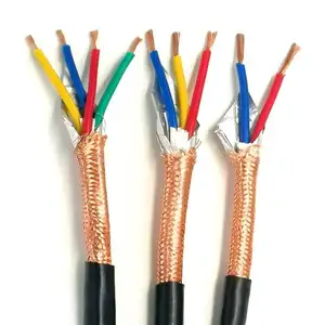 Câble Flexible à blindage blindé Rvvp 2 3 4 5 6 cœurs 0.2 0.3 0.5 0.75 1 1.5 2.5 4 Mm2 300 300v