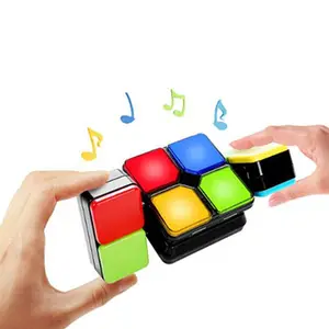 Custom 4 Game Modes Flipslide Game Electronic Handheld Game Flip Slide Match The Colors Magic Cube For kids Toys