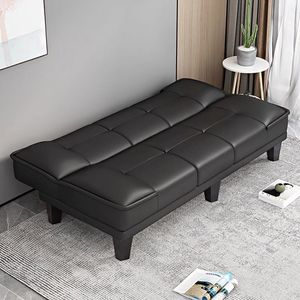 Small Apartment <b>Sofa</b> Living Room New Rental Property Shop Bedroom Office <b>Folding</b> Leather <b>Sofa</b> <b>Bed</b> for Cats - Product Image 3