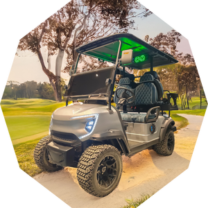 Mini voiturette de golf électrique au lithium 4 places 5000W à prix compétitifs - Product Image 2