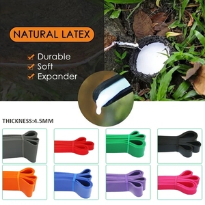 Bande d'assistance à la traction avec logo personnalisé <span class=keywords><strong>Bandes</strong></span> de force pour le <span class=keywords><strong>fitness</strong></span> <span class=keywords><strong>Bandes</strong></span> de résistance extensibles en latex pour la salle de sport et l'extérieur - Product Image 2