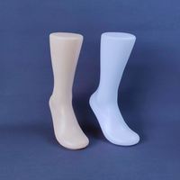 Maniquí de plástico de piel blanca para hombre y mujer, imán de pie, modelo de pie, zapatos, calcetines, accesorios de exhibición
