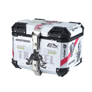 motorcycle top box White red 2 motorcycle tail boxes 35L 45L 55L 65L for all type motorcycle cargo box
