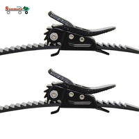 Ensemble d'accessoires de fixation pour chaussures de skateboard freestyle avec sangle d'échelle en plastique et boucles en aluminium métallique