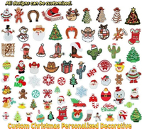 Patchs en chenille à repasser pour sapins de Noël et flocons de neige, pour pulls, chapeaux, sacs cadeaux de Noël
