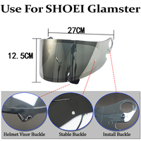 Visière solaire photochromique intégrale pour moto Glamster CPB-1V – Accessoire de remplacement pour casque, pare-brise et écran de protection