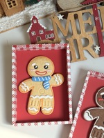 Caja de Embalaje para Galletas de Jengibre Navideñas, Dulces y Saladas, Pequeñas, con Diseño de Hombre de Jengibre, para Decoración de Galletas, Repostería y Manualidades