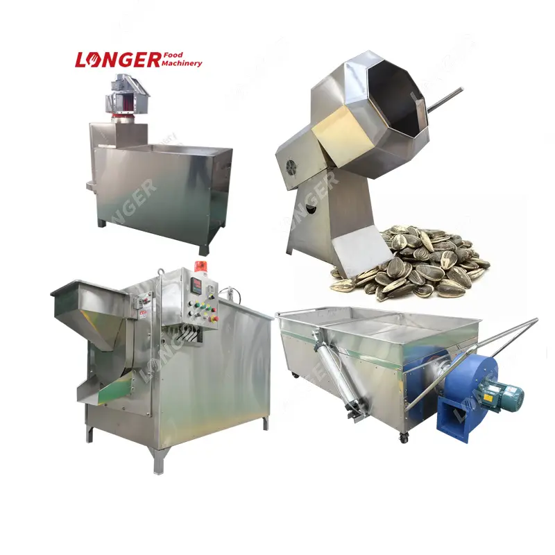 Fully Automatic Seed Roasting and Salting Line Soya Bean Roasting Machines Sunflower Seeds