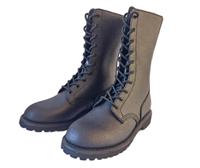 Bottes de randonnée noires à bordure cousue pour activités tactiques en plein air