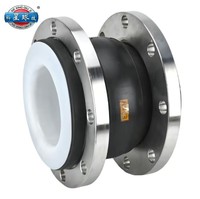 Juntas de Expansión Esféricas Moldeadas de PTFE SUS304L, Conexión de Brida de Alta Presión, Resistentes a la Corrosión, para Tuberías Químicas