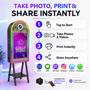 Miroir Magique de Mariage pour Selfie avec Écran Tactile Interactif de 32 Pouces et Impression Instantanée – Cabine Photo Arche Miroir - Product Image 2