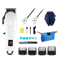 Tondeuse à cheveux Smart Glide Pro à affichage numérique Ensemble de tondeuse transfrontalière ultra-silencieuse avec poignée en plastique confortable