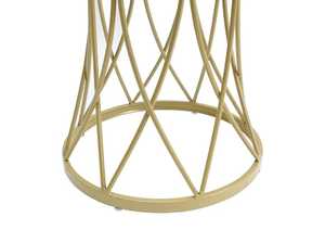 Table basse moderne et luxueuse avec dessus en marbre et pieds géométriques en laiton pour la maison, la cuisine, la chambre et le salon. - Product Image 4