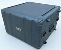 Boîtier de transport métallique 6U pour mixeur audio, amplificateur, équipement de scène, rack de rangement PE6UM - Boîte de rangement extérieure de 40 cm de profondeur