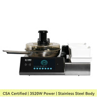 Robot de cuisine commercial certifié CSA 3520W, machine à faire sauter automatique en acier inoxydable avec recettes via application pour la restauration au Canada