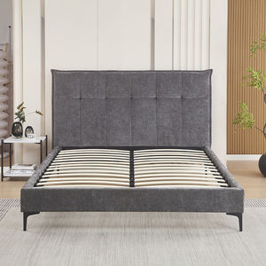 Meubles de chambre à coucher modernes de luxe de haute qualité, cadre de lit Queen Size, lits rembourrés King Size, lits doubles - Product Image 1