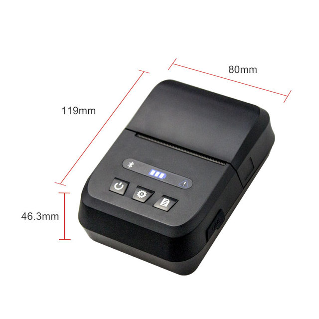 Portable KMP-II 58mm Thermal Printer for Warehousing Logistics Parking Ticket Printing