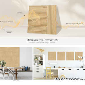 Pannelli Acustici in Legno Facili da Installare, Ecologici, Ignifughi, Fonoassorbenti in Poliestere per Hotel, Cucina, Bagno - Product Image 6