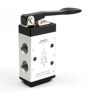 Vanne de commande pneumatique Jinen M5C210-08, 2 positions, 5 voies, manuelle, pour usage industriel - Product Image 1