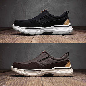 Commercio all'ingrosso scarpe da <span class=keywords><strong>uomo</strong></span> Slip-on in <span class=keywords><strong>pelle</strong></span> in microfibra impermeabile 39-48 taglie comode scarpe da <span class=keywords><strong>uomo</strong></span> - Product Image 4