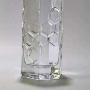 Botella de Vidrio Hexagonal Decorada con Miel para Ginebra, Ron y Vino, con Diseño de Panal, Botella de Vino de Vidrio con Tapón de Corcho - Product Image 5