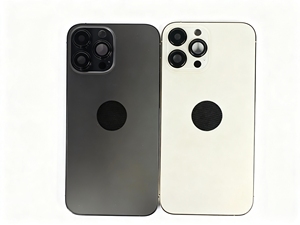 Boîtier <span class=keywords><strong>arrière</strong></span> de téléphone portable, cadre complet, remplacement pour les modèles 13promax, verre violet avec petites pièces, barre - Product Image 4