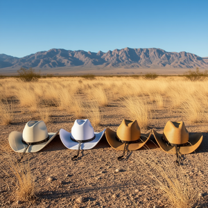 Sombrero de Vaquero de Paja con Cinturón de 9.5cm para Uso en Exteriores - Product Image 2