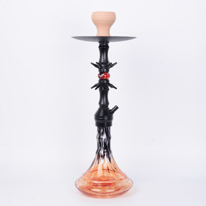 Atacado Novo Conjunto de Narguilé Colorido de Alumínio 58CM com Técnica de Espelho, Ecológico, Exclusivo, LED, Mangueira Única de Silicone, 6 Conjuntos/Caixa - Product Image 4
