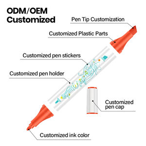 Kit de marqueurs pinceaux à peinture acrylique en gros <span class=keywords><strong>Artistro</strong></span> – Marqueurs acryliques imperméables à encre acrylique pour le dessin artistique - Product Image 4