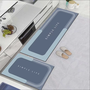Hot Sale Custom Made Washable Indoor <strong>Rubber</strong> <strong>Kitchen</strong> <strong>Mat</strong> Modern Non-Slip Absorbent <strong>Mat</strong> for Home Use - Product Image 4